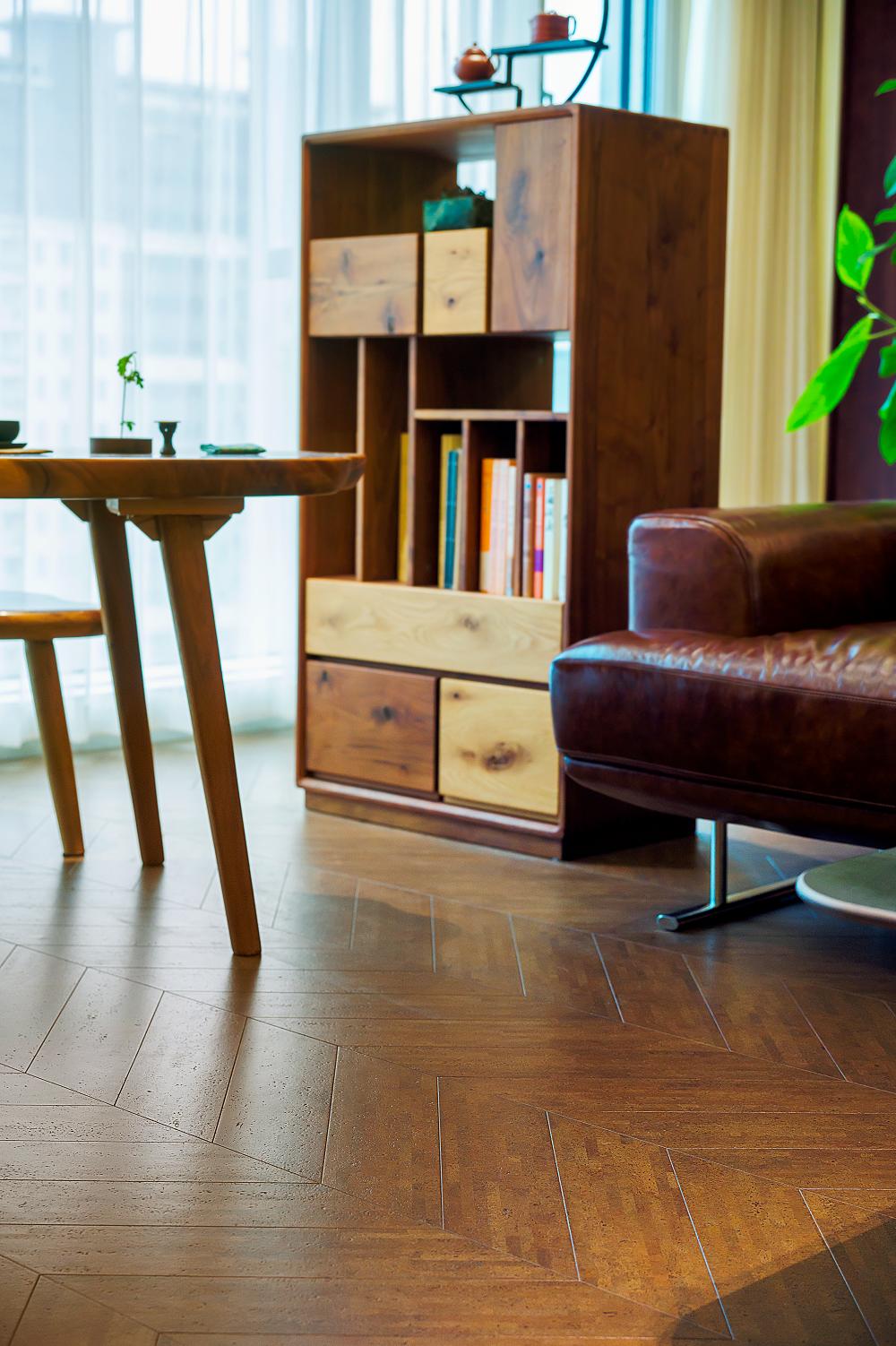 中式風(fēng)新家的靈魂，居然是這塊軟木地板 圖片10